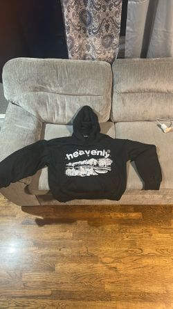 Black Graphic ‘Heavenly’ Heavyweight Hoodie