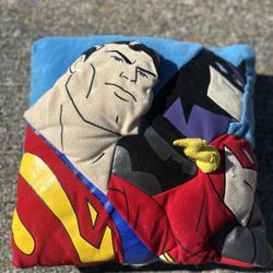 Beautiful D C justice league Superman pillow