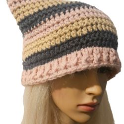 Handmade Crochet Cat Ears Beanie 