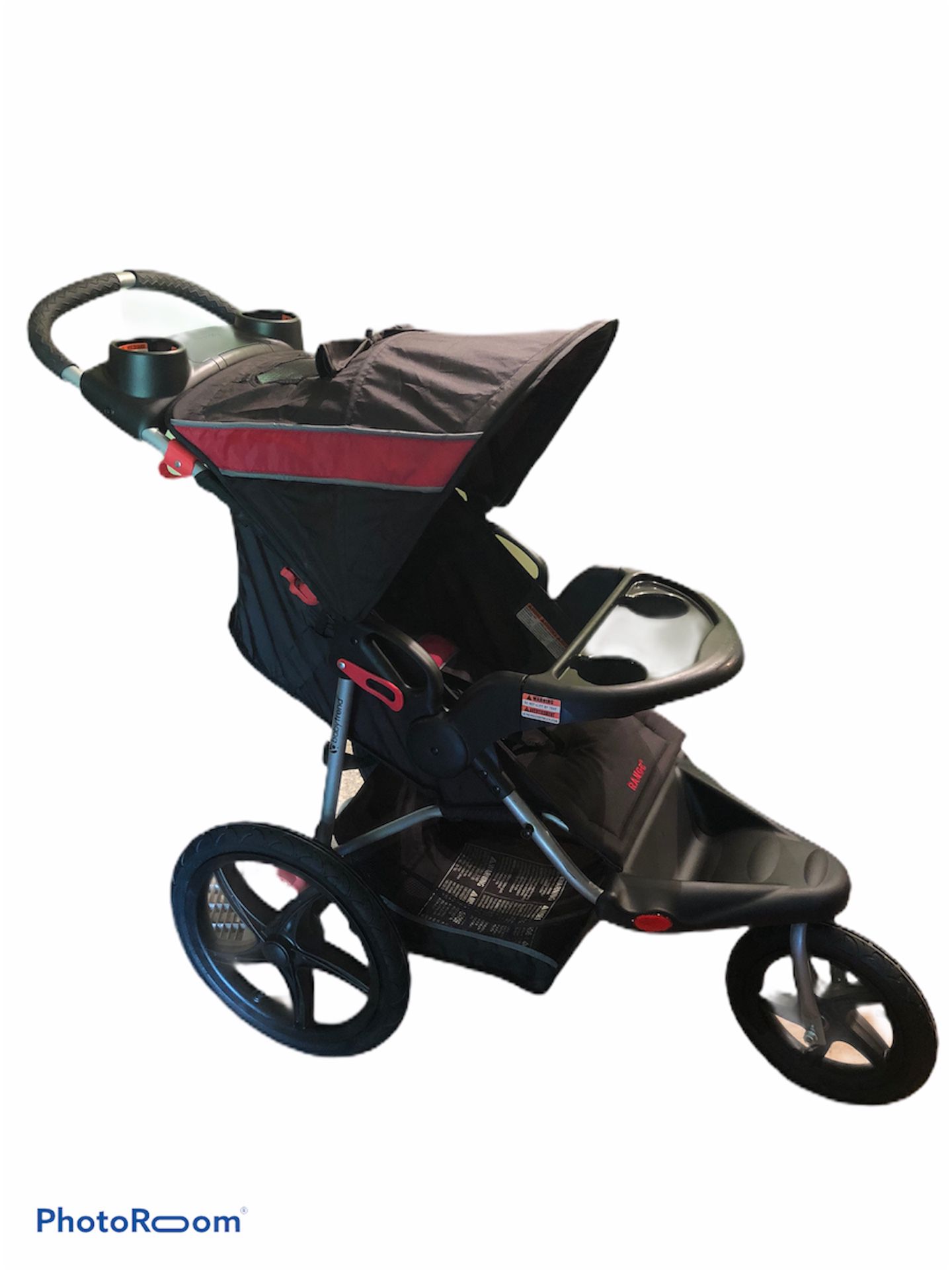 BabyTrend Range Jogging Stroller Foldable All-Terrain 3 Wheel Front Swivel