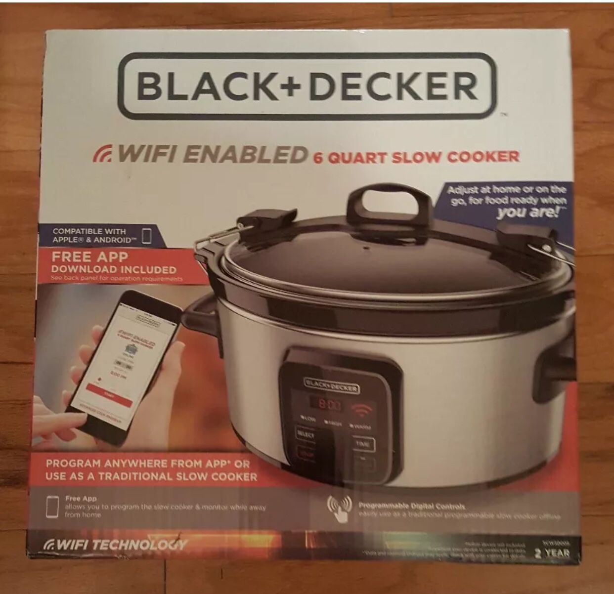 NEW** Black And Decker Wifi Enabled Crockpot 