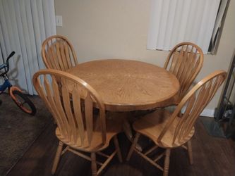 Wood dining table