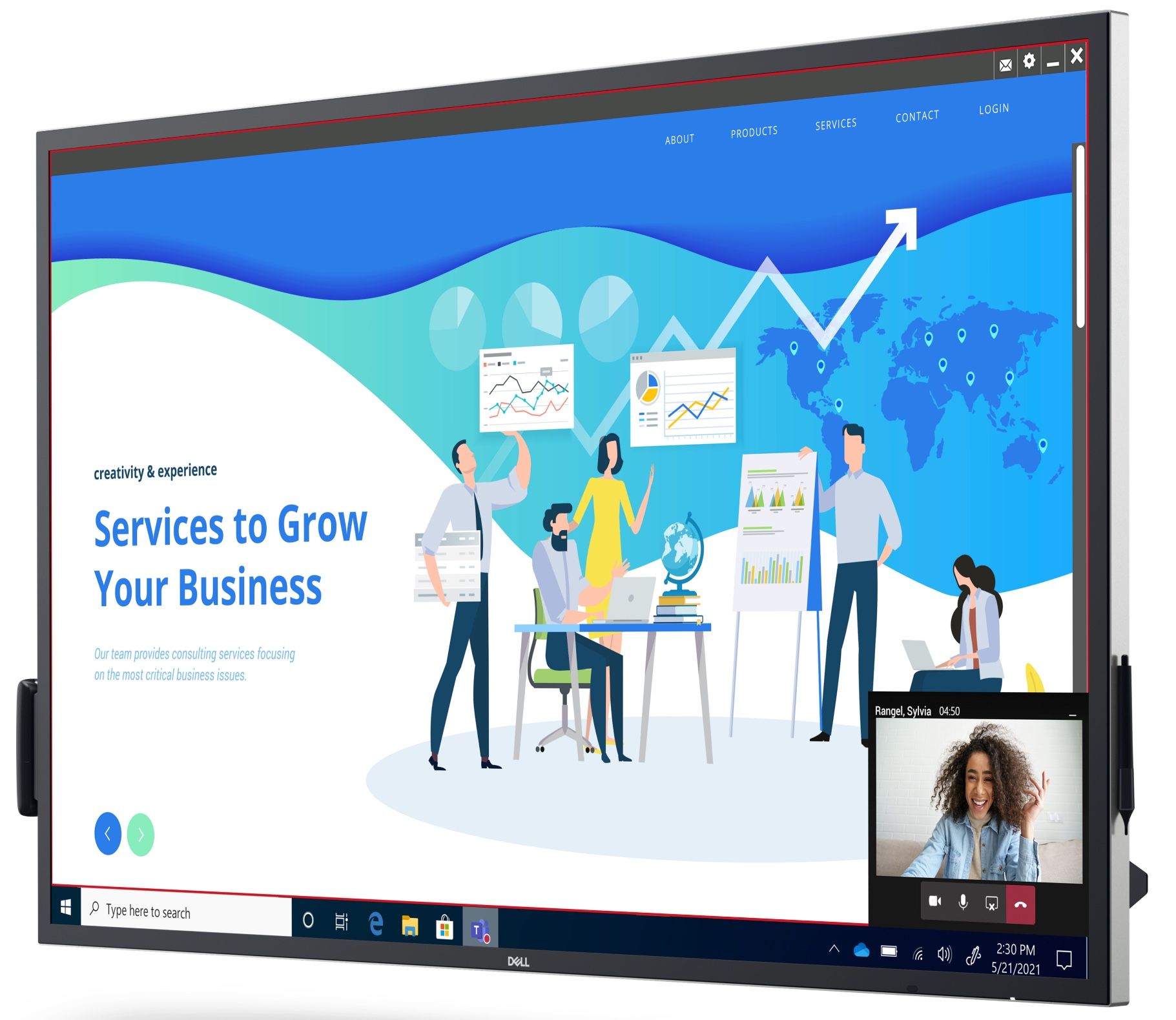 Dell 65in 4k Interactive Touch Monitor C6522QT