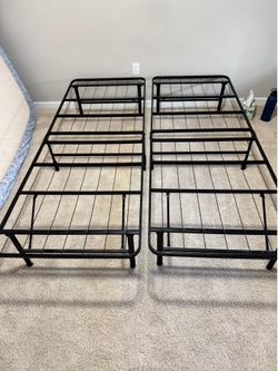 Queen size metal bed frame