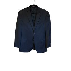 Men’s BCBG Attitude Suit 44L – Dark Blue Pinstripe – Great Condition