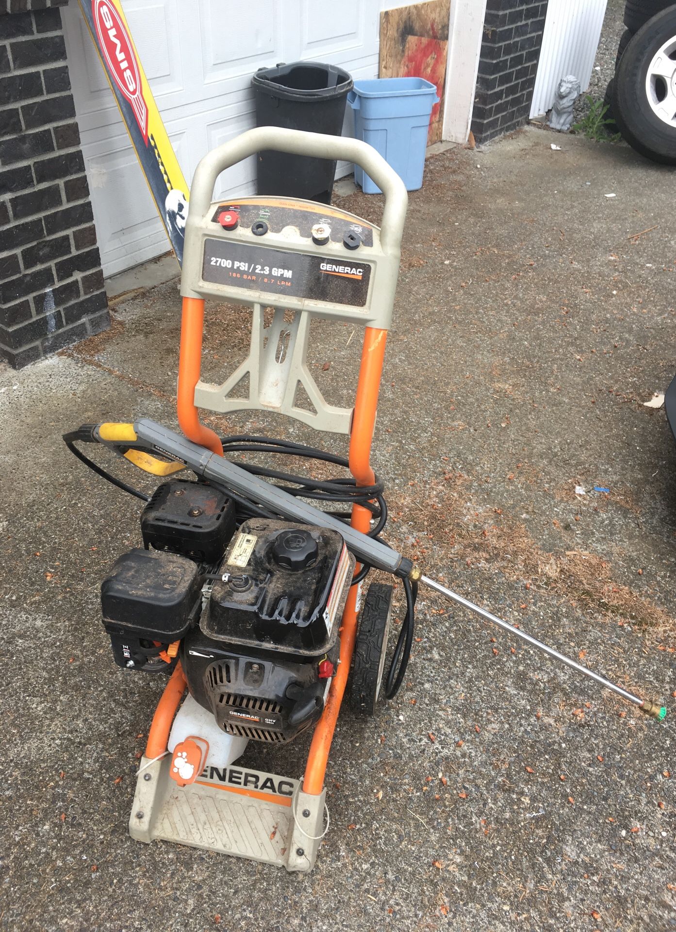 Generac 2700 2024 psi 2.3 gpm