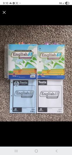 BJU press English 5 for 5th grade