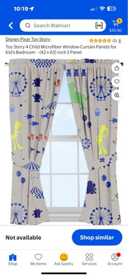 Toy story curtains