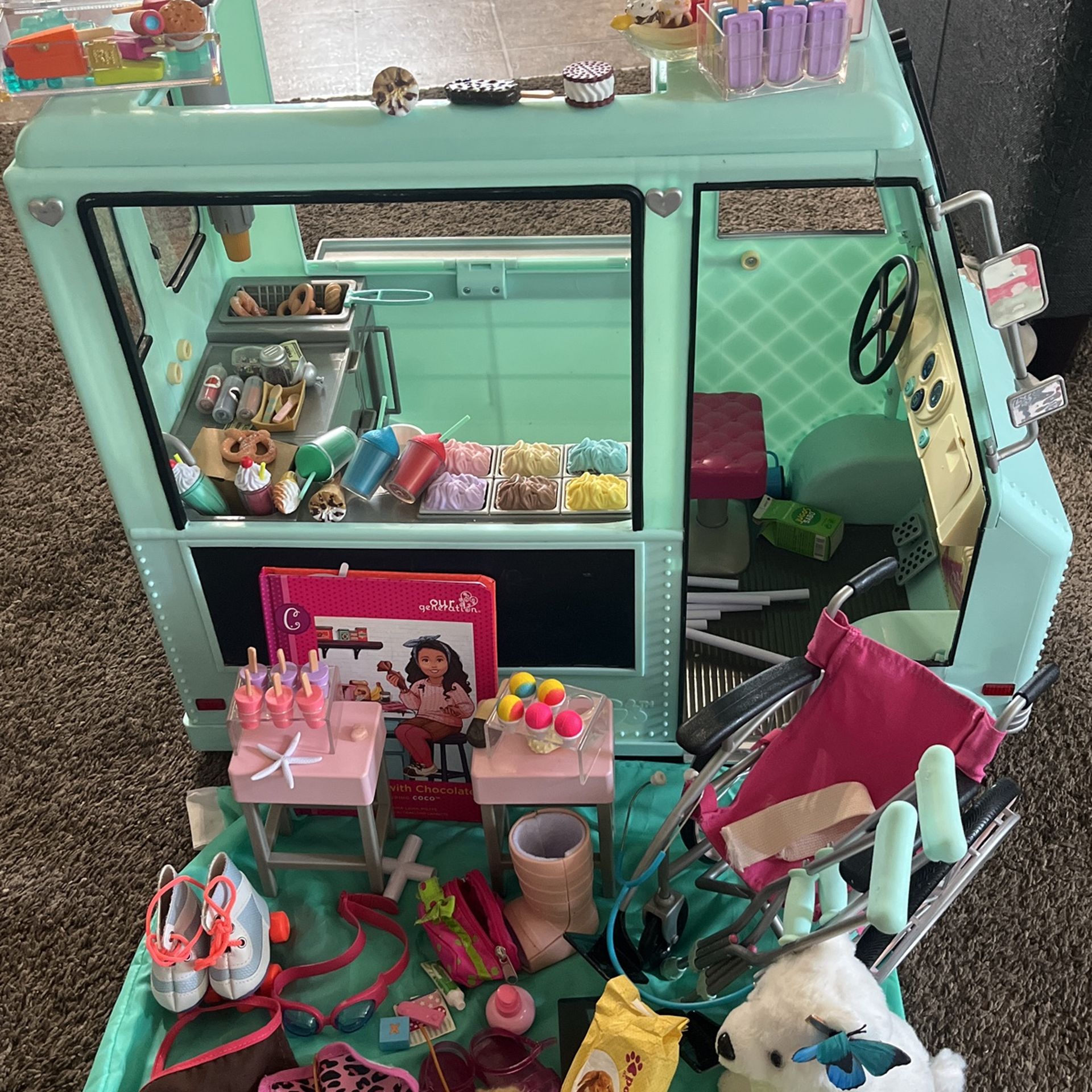 Our Generation Doll Toys Bus And More