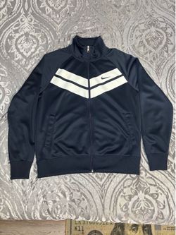 Nike Vintage The Athletic Department Men’s Large Retro Track Jacket Navy White