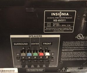 Insignia Ns Av511 Home Theater Receiver For Sale In Prescott Valley Az Offerup