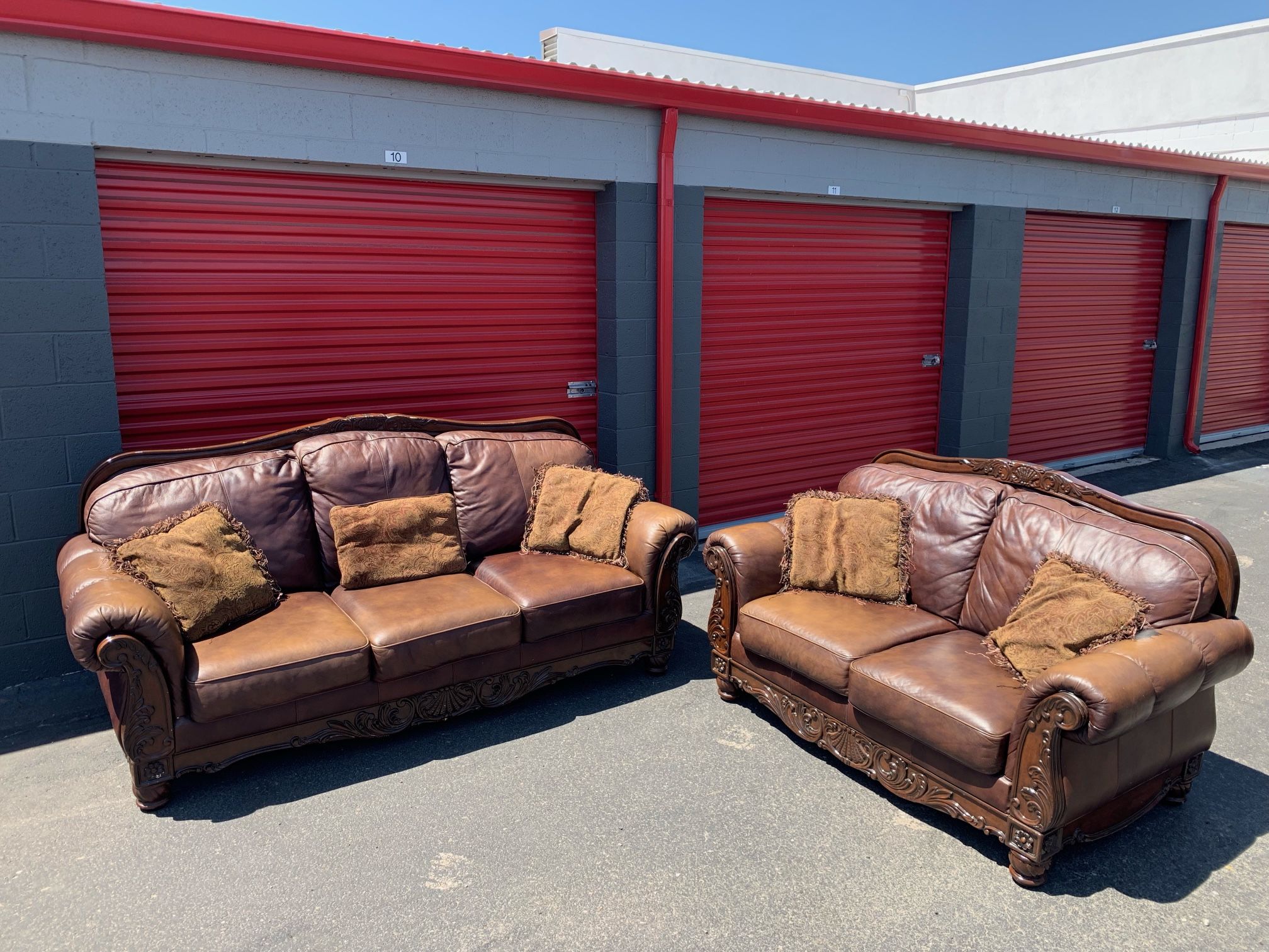 Ashley Furniture Leather Sofa And Loveseat