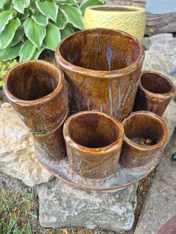 Heavy Duty Ceramic Succulent Planter H  6"1/2, W 10"1/2
