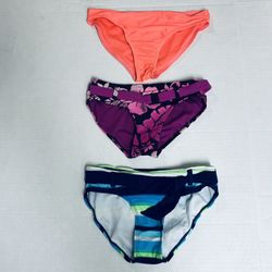 Girls 3 Bottom Swimwear - different bright colors SIZE 7/8