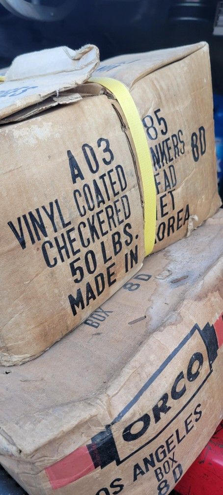 3) Construction Nail Boxes 50lbs Each