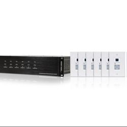 Monoprice 6 Zone Home Audio Multizone Controller and Amplifier Kit