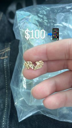 10k Gold Nugget Earrings