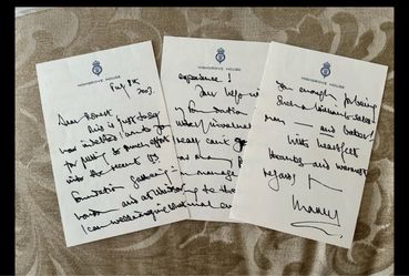 Prince Charles (King) HANDWRITTEN 5 page RARE letter dated Aug. 8, 2003.