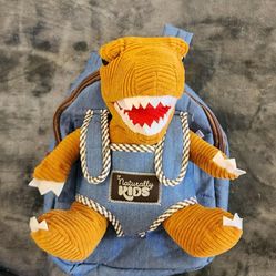 Naturally KIDS Stuffed Animal, Toddler Gifts for Boys, Girls, Plush Dinosaur Toy Brown

