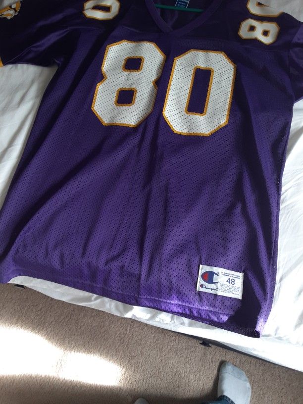 Dick's Sporting Goods Mitchell & Ness Men's 1995 Game Jersey Minnesota  Vikings Cris Carter #80