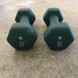 Pair of 8 Lbs Dumbbell Weights for Sale