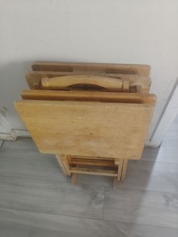 TV tray table set of 4