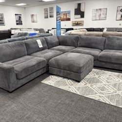Light Gray XL Sofa Sectional Set
