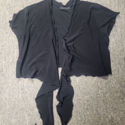 Girls approx med Can't Miss black blouse coverup Lot H