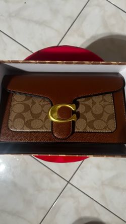 BROWN TABBY COACH WOMENS PURSE