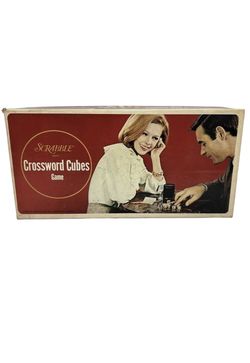 Vintage 1968 Scrabble Crossword Cubes Game