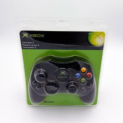 Original Xbox Controller S Black Microsoft XBOX 2003 S Type Genuine NEW SEALED