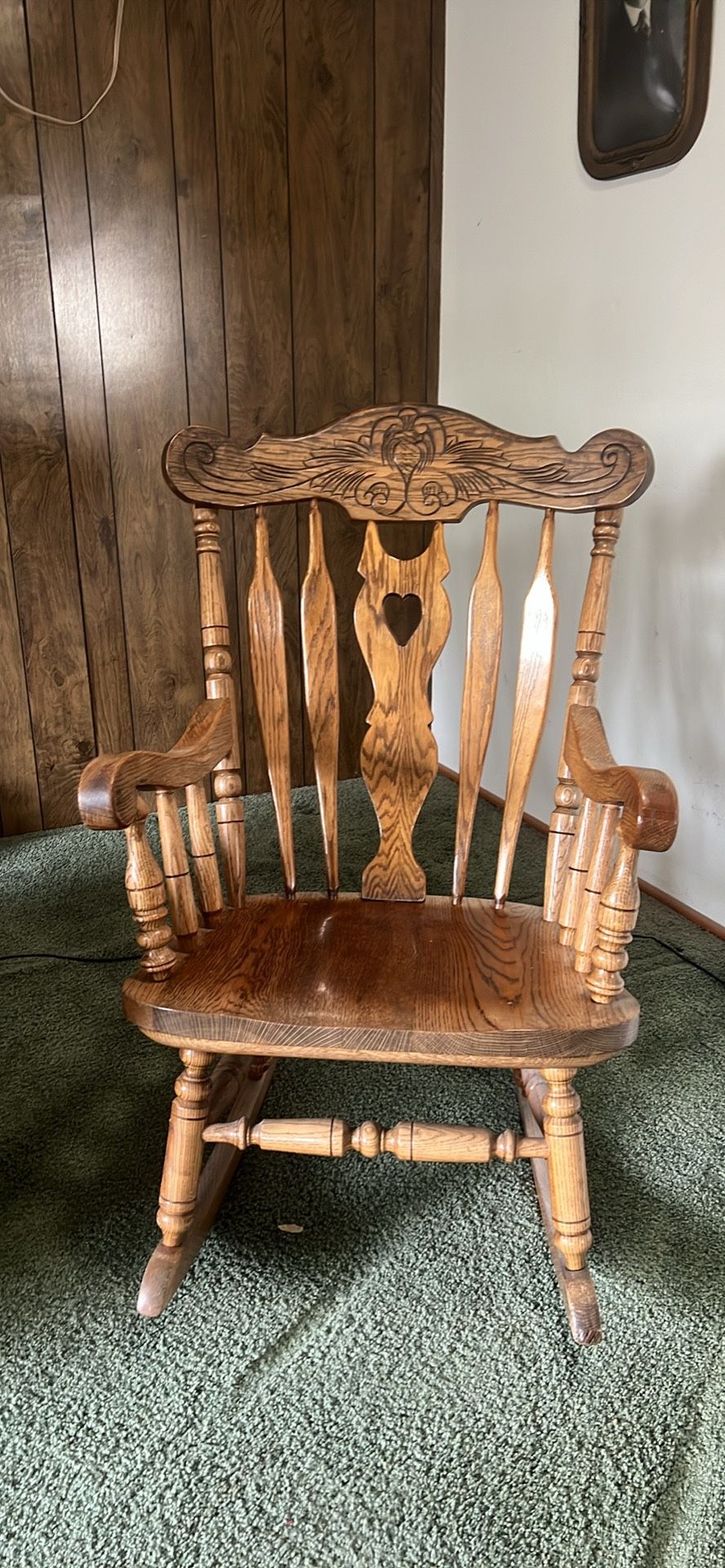 Large Wooden Rocking Chair