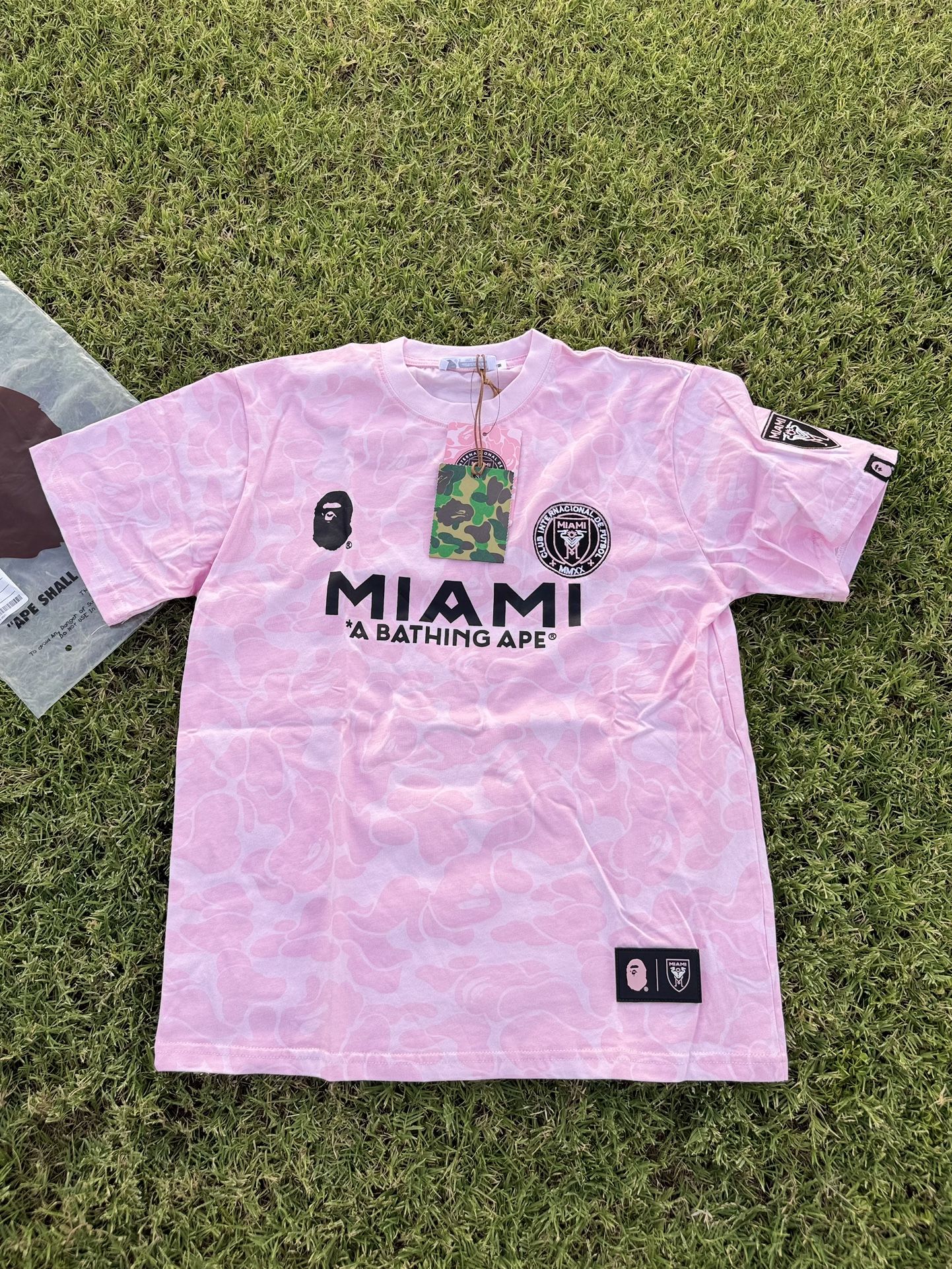 Bape X Inter Miami Camo T-shirt | PINK