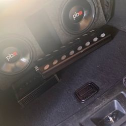 “PB 12 Inch Subs And Amp “