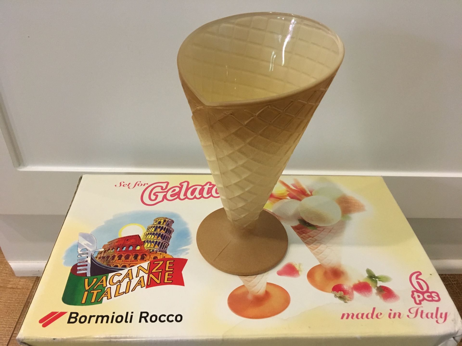 Bormioli Rocco Ice Cream Cone Dessert Glass