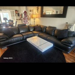Beautiful Italian Leather Sectional