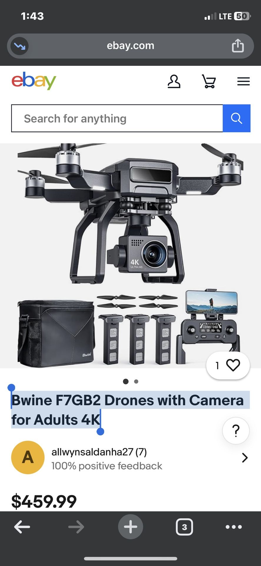 Bwine F7GB2 Drones with Camera for Adults 4K