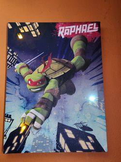 Raphael Light Up TMNT Canvas Poster
