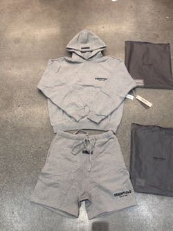 Fear Of God Essentials Dark  Oatmeal Set