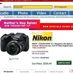 Nikon Coolpix B500 Paid $650 Only Asking $300