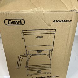 Gevi 4-Cup Coffee Maker with Auto-Shut Off, Small Drip Coffeemaker Super Automatic Espresso Machines Compact Coffee Pot Brewer Machine with Cone Filte
