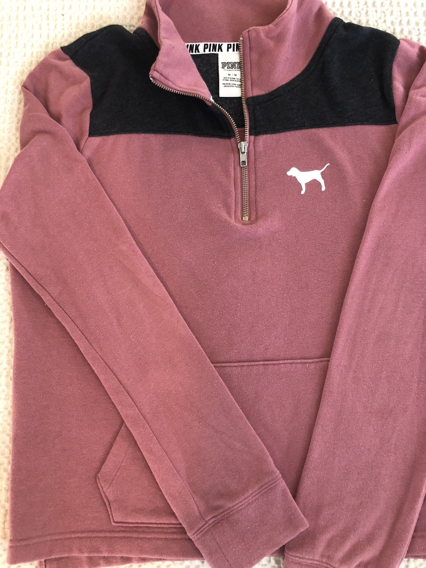 Pink Quart Zip Worn Once