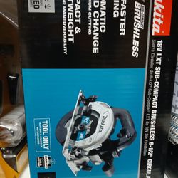 Makita New 61/2" Circular Saw 18v Brushless 