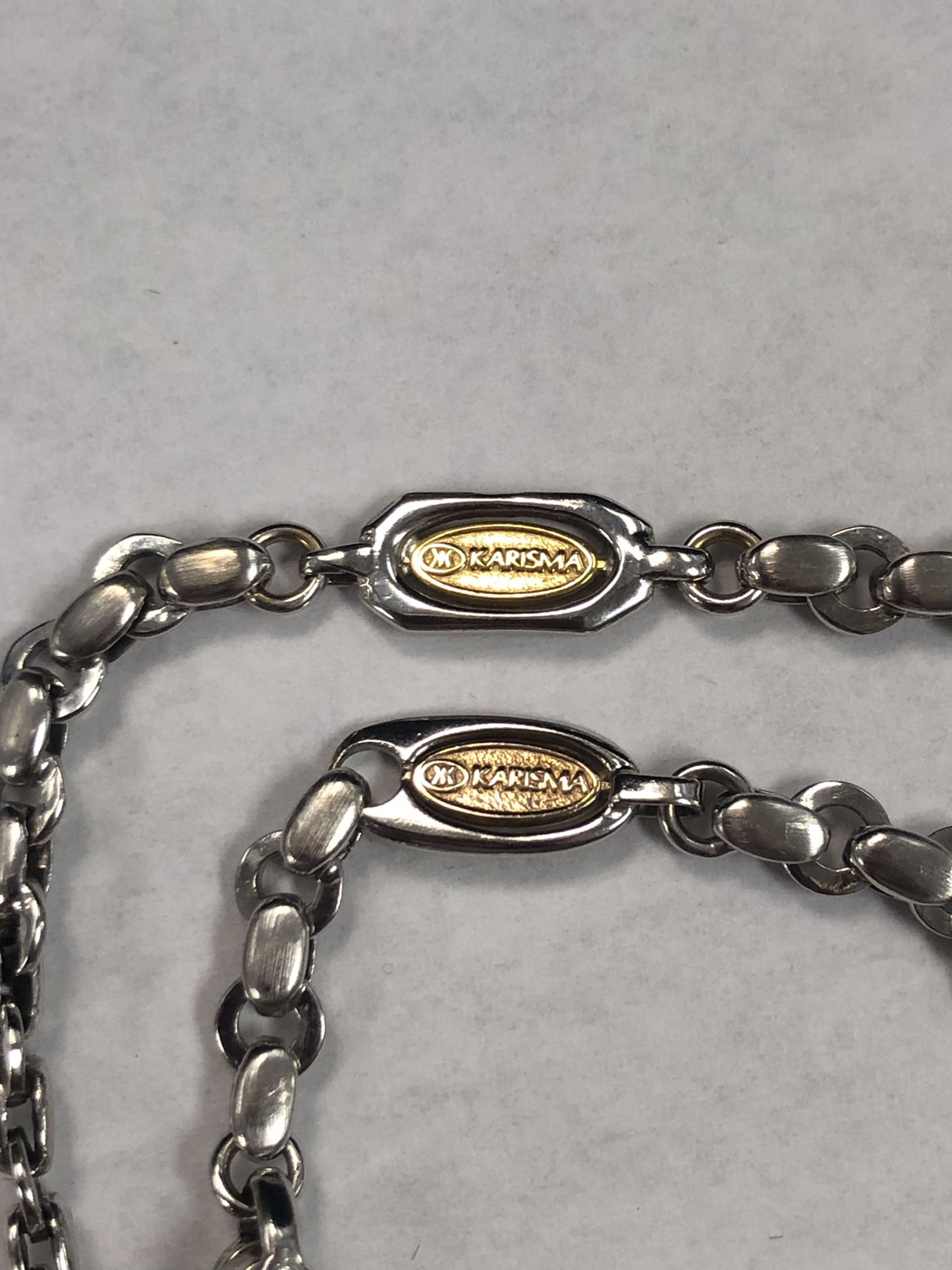 “Karisma” 18k white gold Chain and Bracelet set