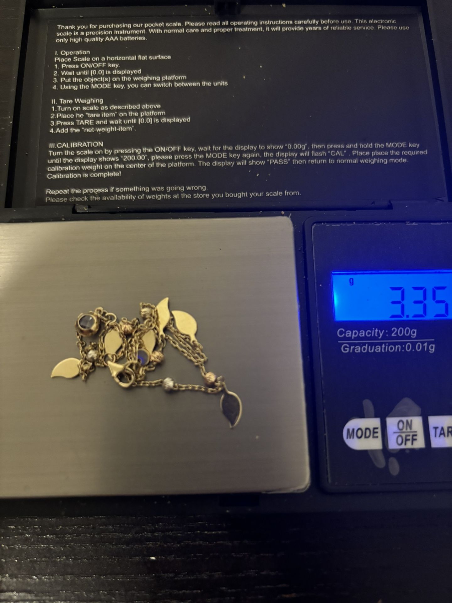 14k Ankle Bracelet 