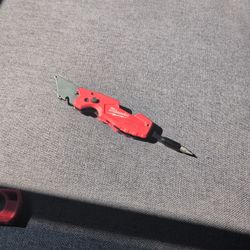 Milwaukee Fastback 8-3/4 in. Folding 6-in-1 Utility Knife Red 1 pc