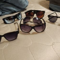 6 Pair Of Sunglasses 