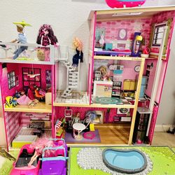 KidsKraft Dollhouse Mansion + Toys + Cars