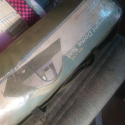 Camping Tent With Sleeping Bag Traveling 