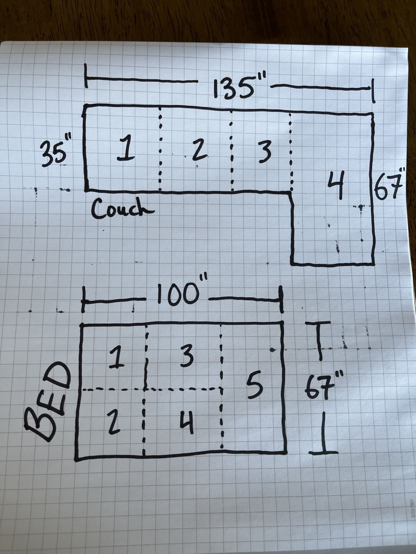 Grey Sectional Modular Costco Couch & Bed Free Delivery!! for Sale in